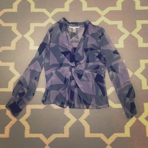 Gorgeous DVF silk blouse